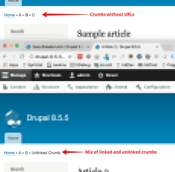 Configuration Options for Easy Breadcrumb Easy Breadcrumb Drupal